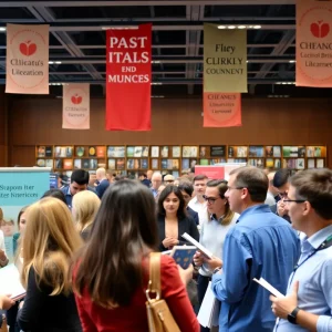 Attendees engaged in discussions at the Literature in Portuguese Language Conference in Boston.