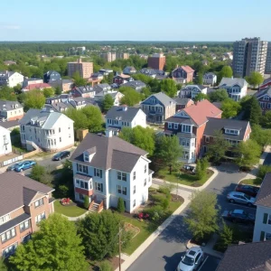 Residential buildings in Massachusetts reflecting zoning reforms
