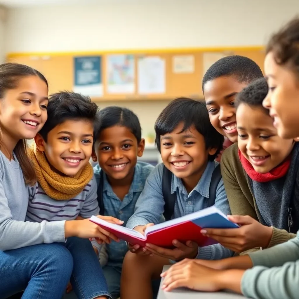 Students from diverse backgrounds in a Massachusetts classroom