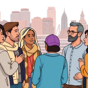 Boston community leaders engaging in a discussion about antisemitism