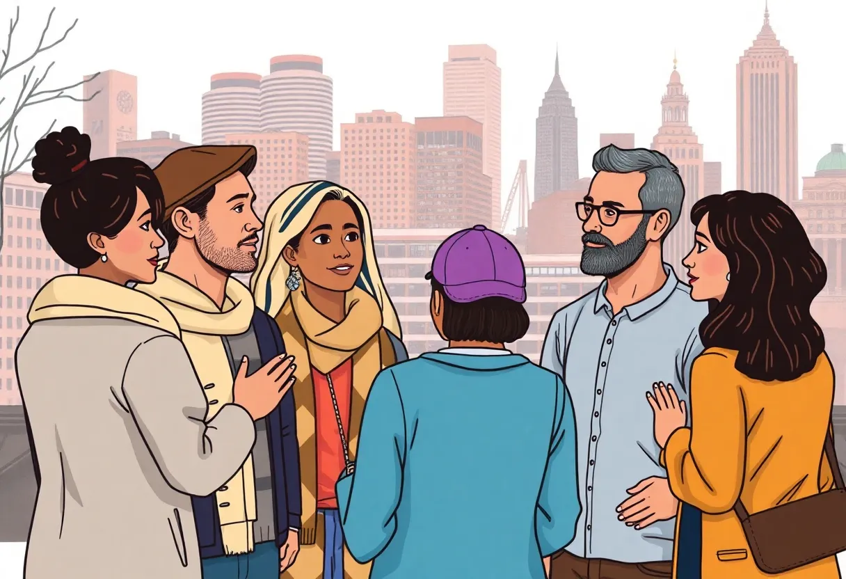 Boston community leaders engaging in a discussion about antisemitism