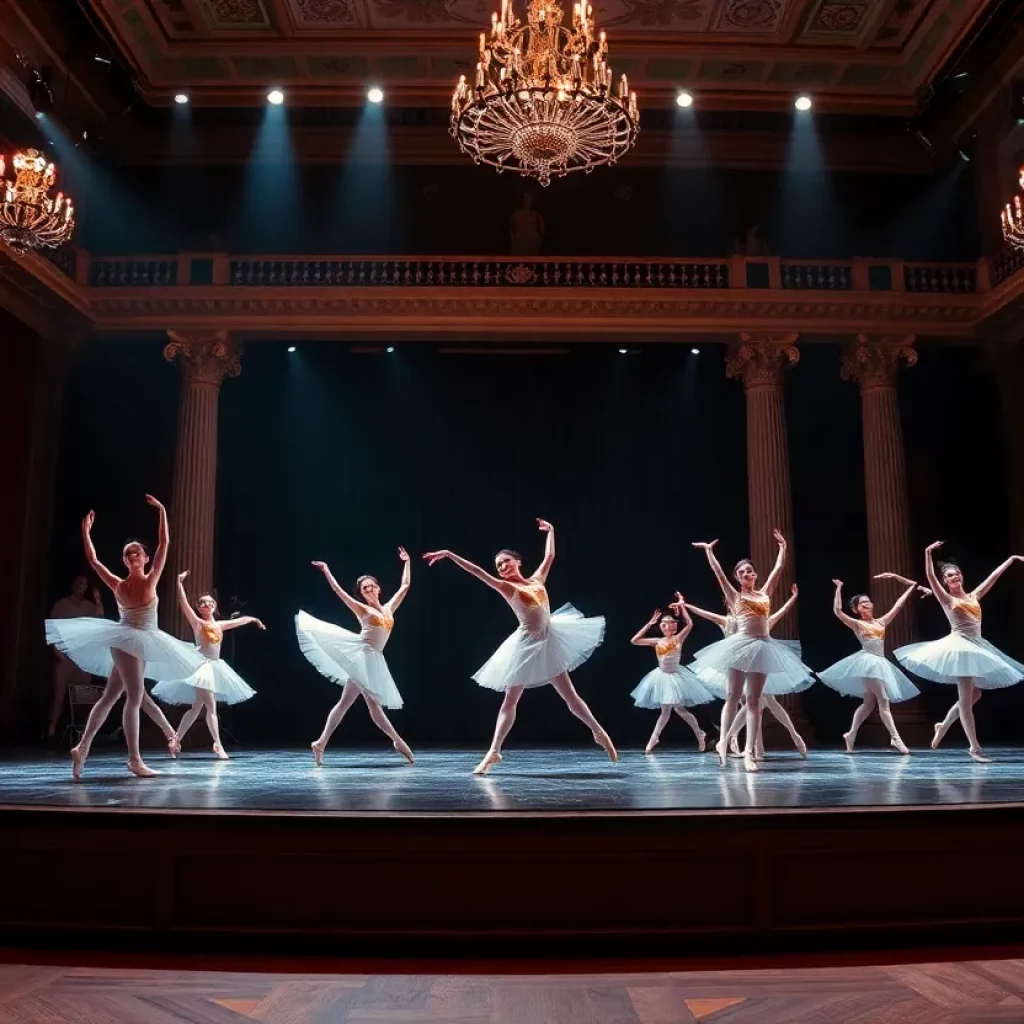 Dancers performing in the Boston Ballet Winter Experience showcase
