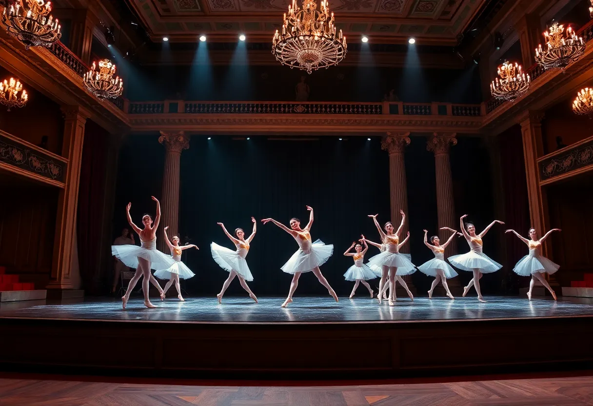 Dancers performing in the Boston Ballet Winter Experience showcase