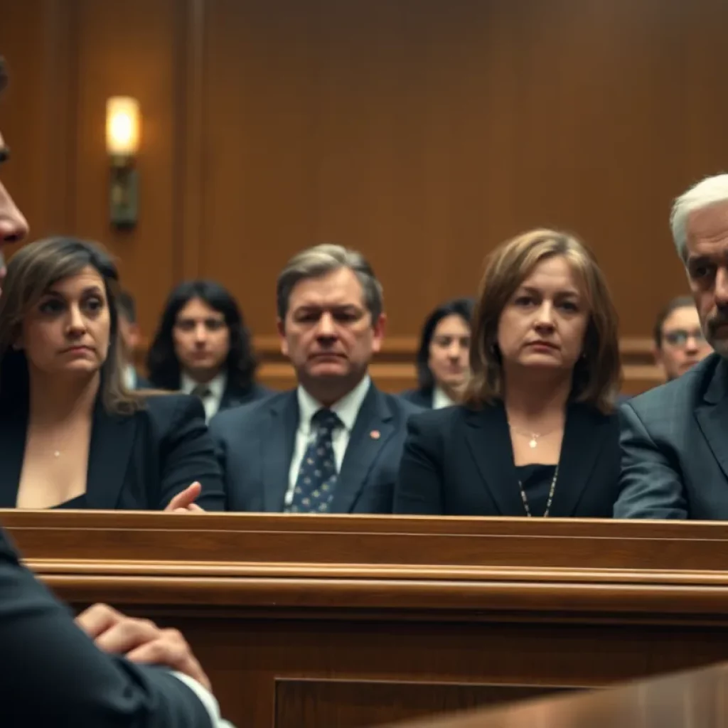 Courtroom scene related to the CDL bribery case in Boston