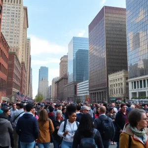 A vibrant community scene in Boston highlighting diversity and collaboration.