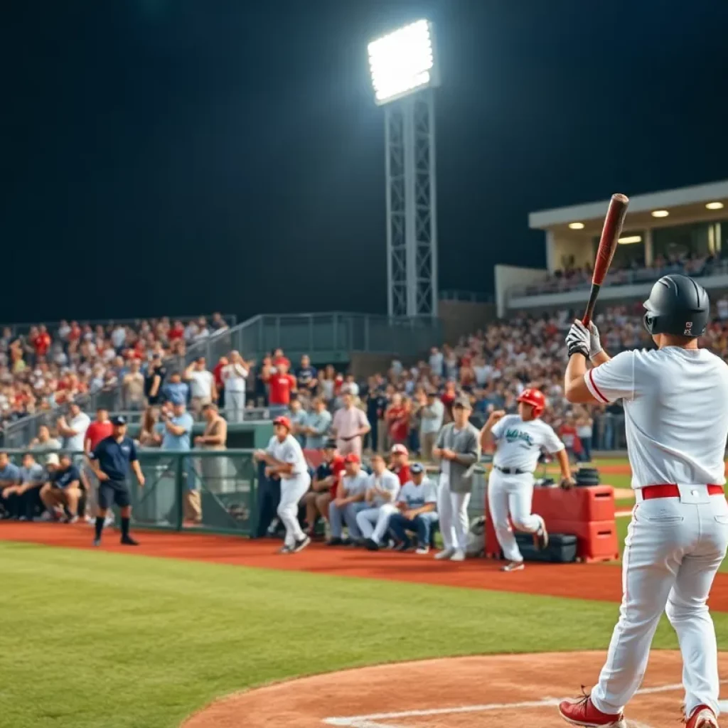 Fans cheering during the Boston Red Sox Spring Breakout Showcase.