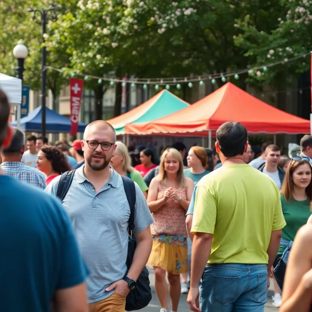 Colorful spring events in Boston featuring laughter and music.