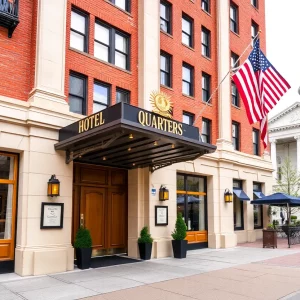 Club Quarters Hotel located in downtown Boston, Massachusetts.