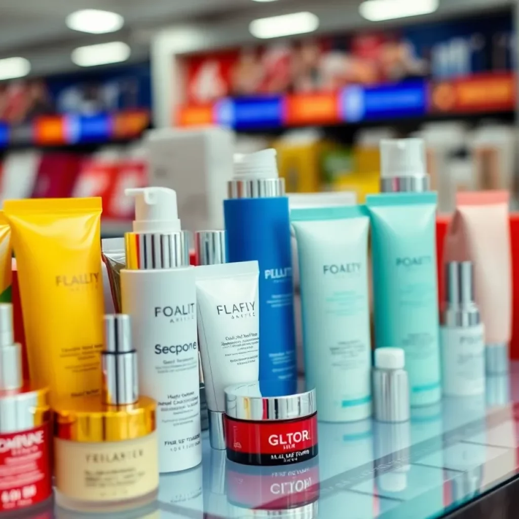 Cosmetics representing e-commerce fraud