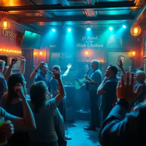 Crowd enjoying a live music performance at The Dubliner in Boston