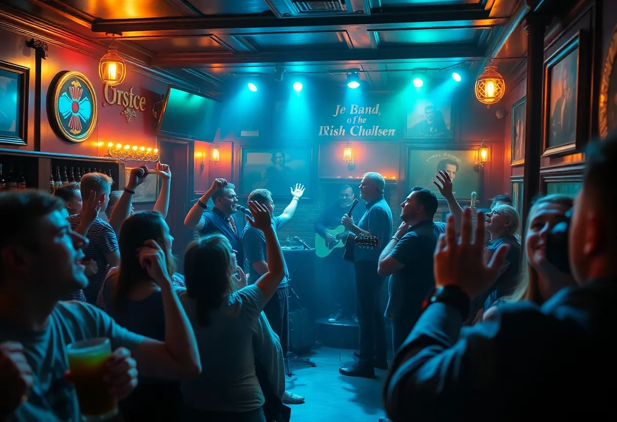Crowd enjoying a live music performance at The Dubliner in Boston
