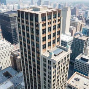 View of the Federal Street office complex including 75 and 101 Federal Street buildings