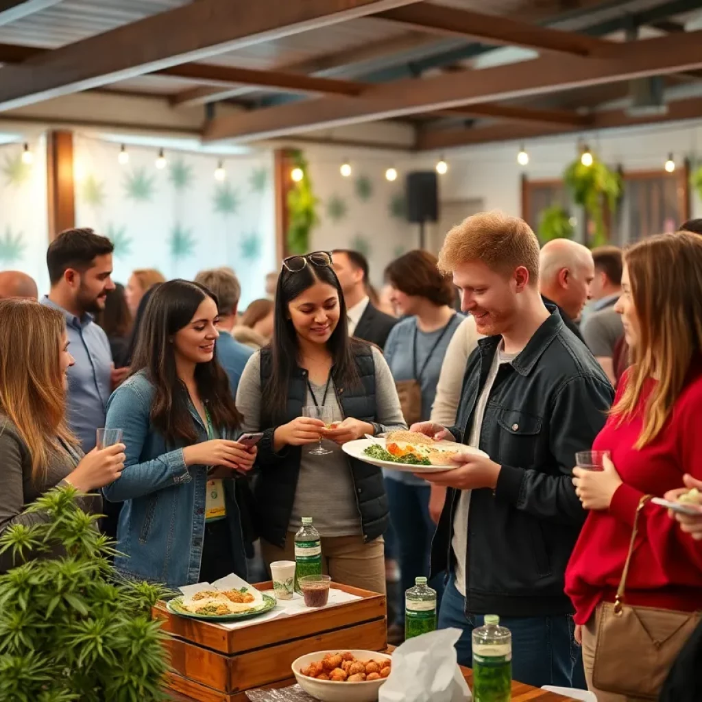 People enjoying social marijuana consumption in a welcoming setting