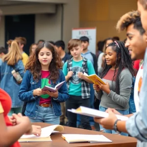 Teen poets performing at the Teen Spoken Word Festival