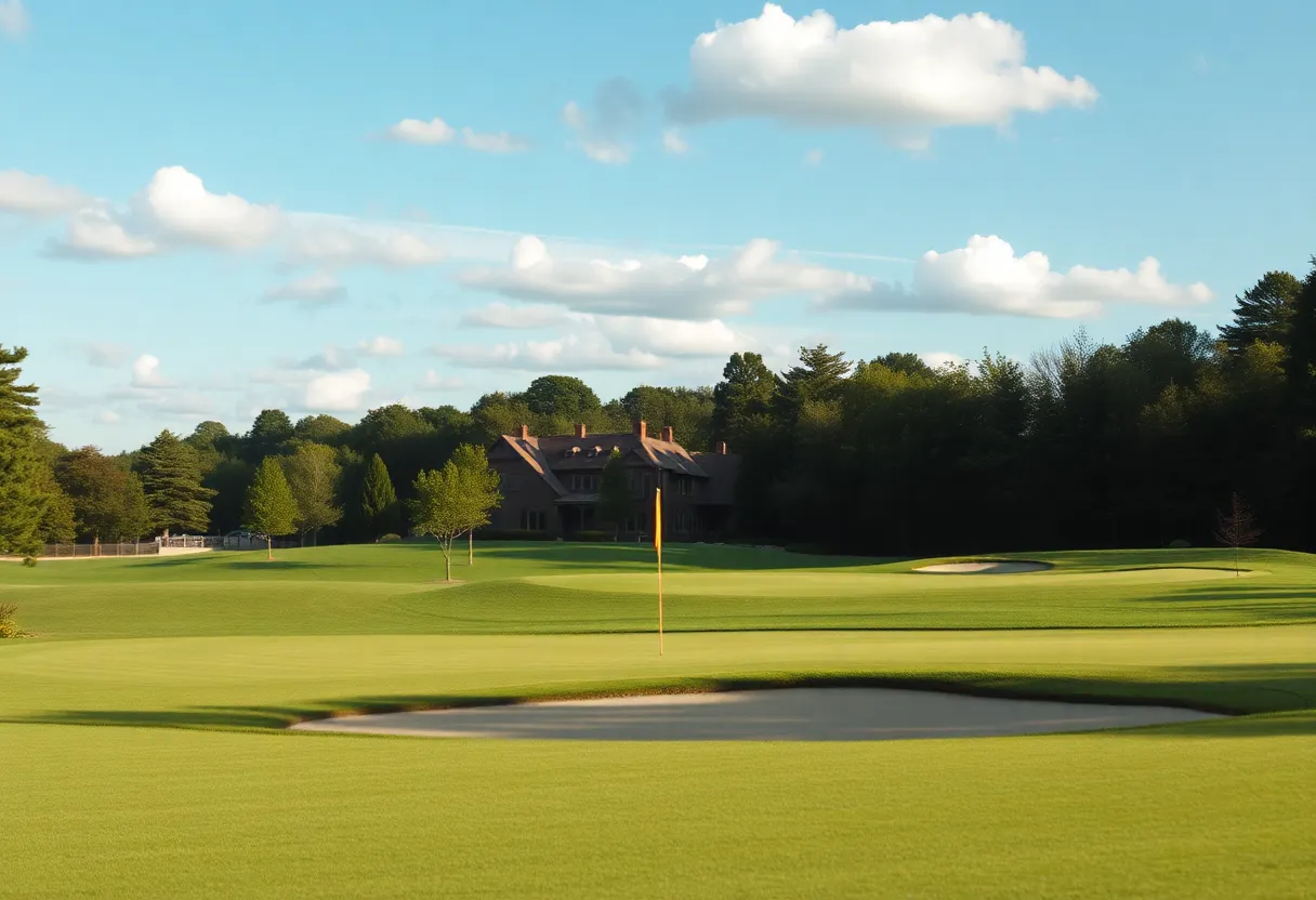 View of the Country Club of Charleston during the Azalea Invitational