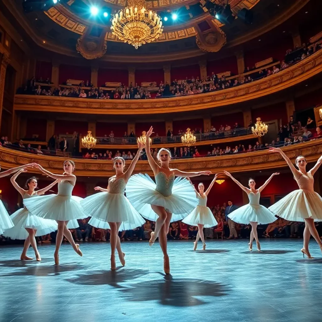 Dancers performing in the Boston Ballet's Winter Experience