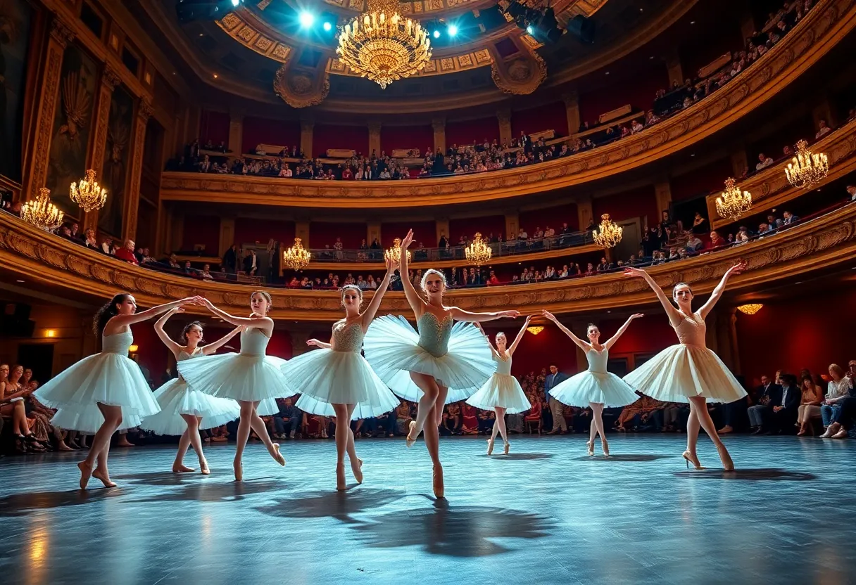Dancers performing in the Boston Ballet's Winter Experience