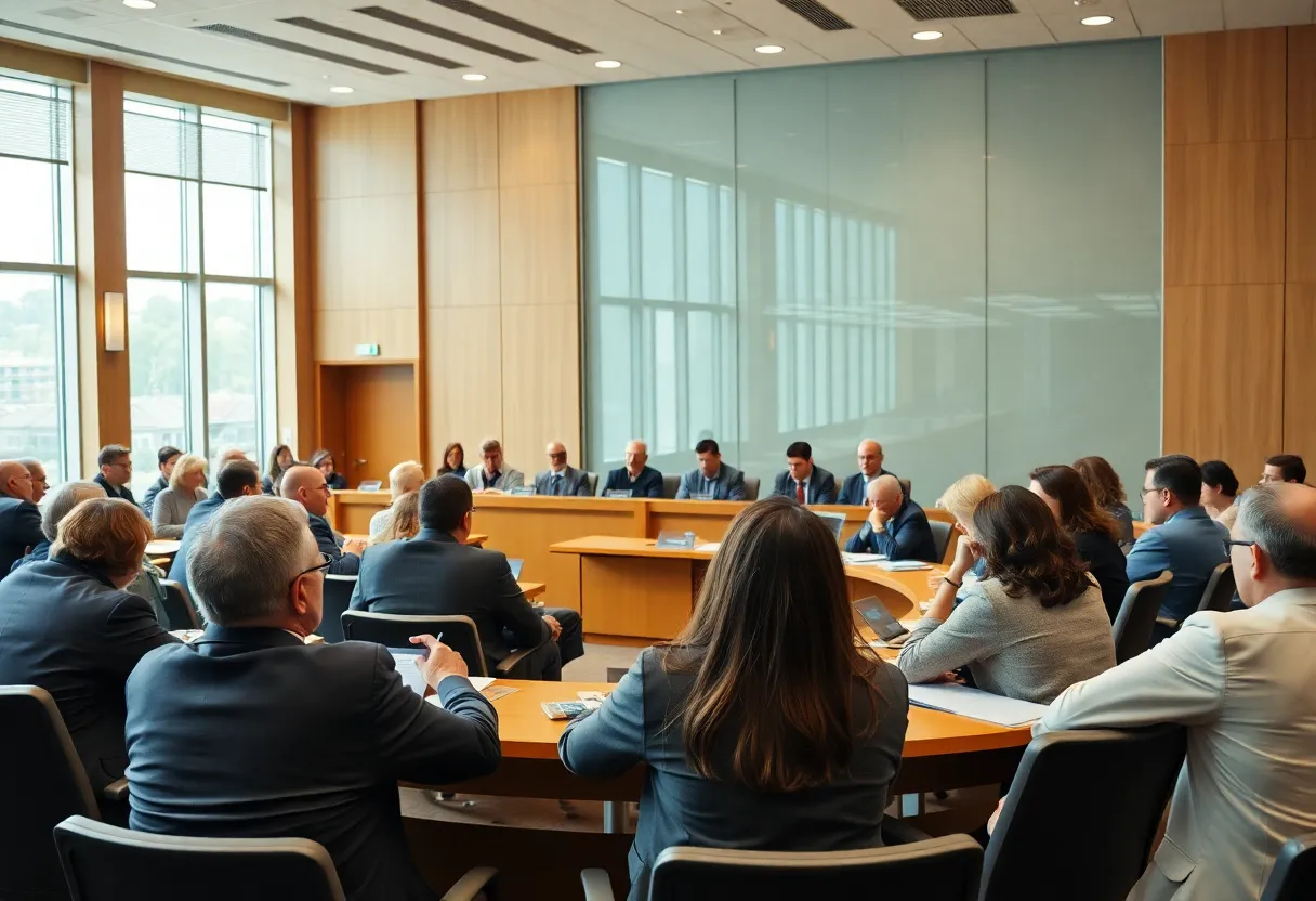 Boston City Council members engaged in discussion