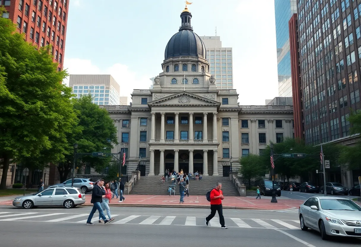 City Hall building in Boston reflecting civic engagement