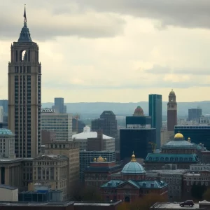 A view of Boston's skyline representing its educational institutions and community concerns.