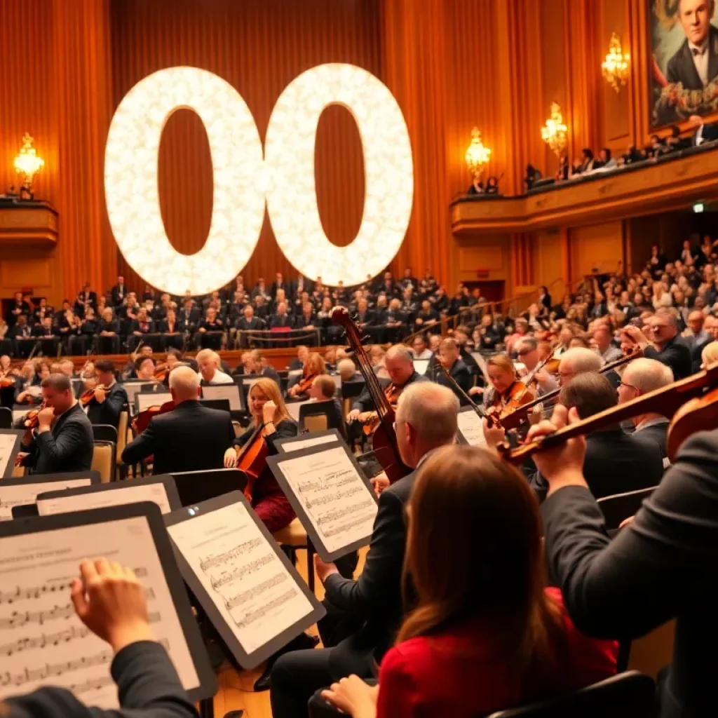 Musicians performing at the Boston Civic Symphony 100th Anniversary concert