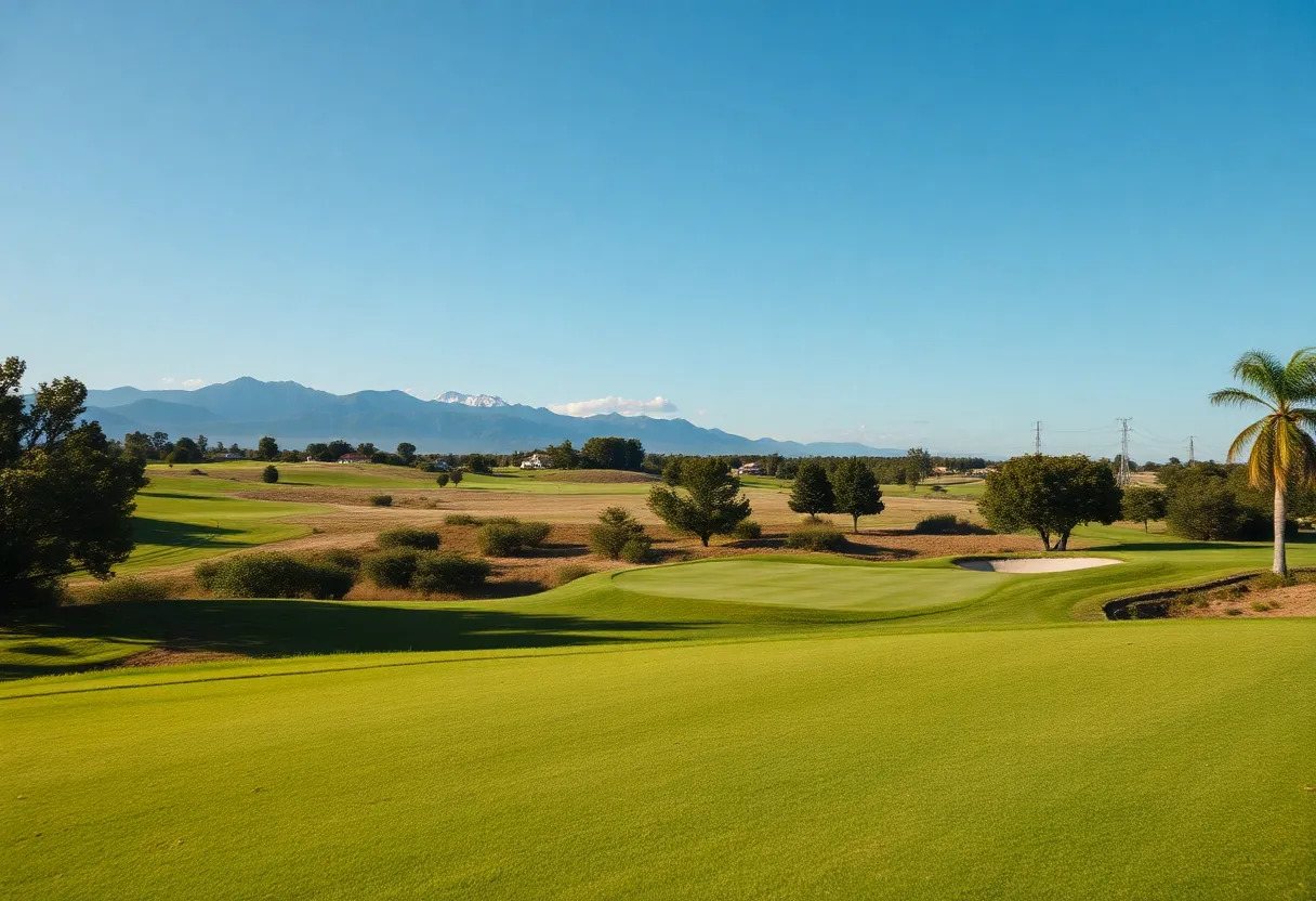 Boston College men's golf team competing at Maridoe Collegiate