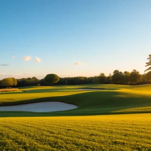 Golfers competing at the Shark Invitational tournament
