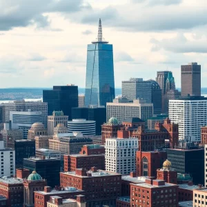 View of Boston skyline representing the state’s economy
