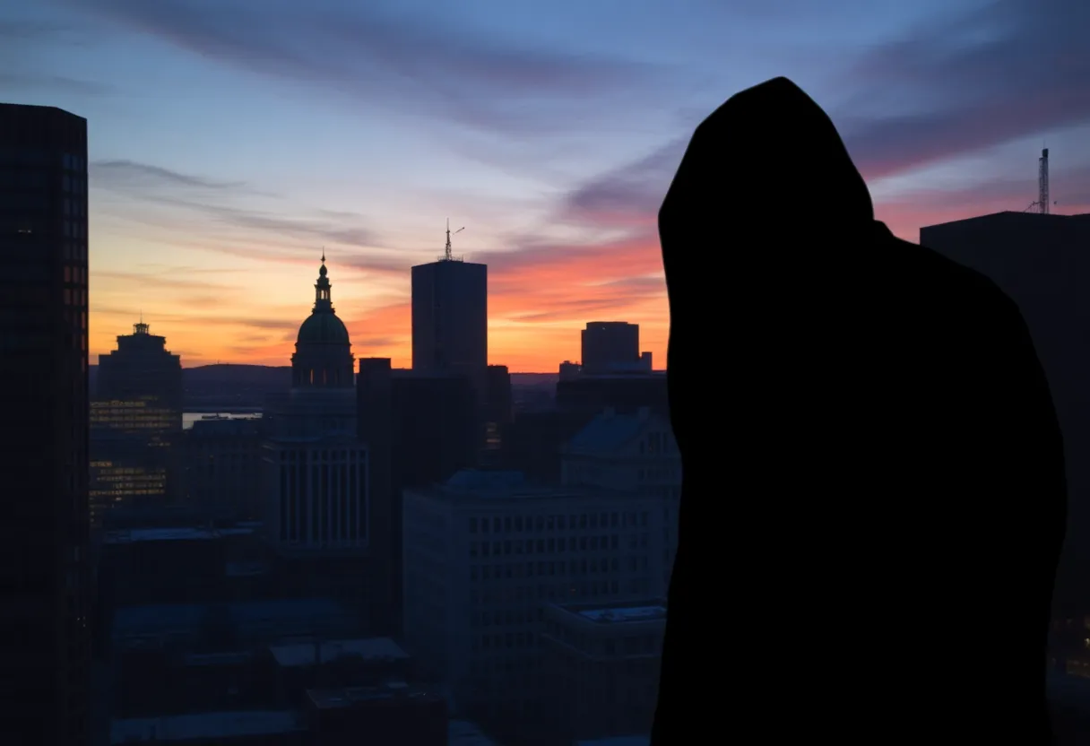 Cityscape of Boston symbolizing government scandal