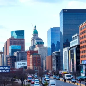 Boston skyline symbolizing innovation and technology in Massachusetts