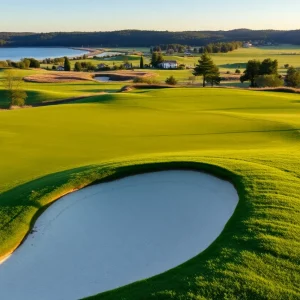 Scenic view of Corales Golf Club during the championship