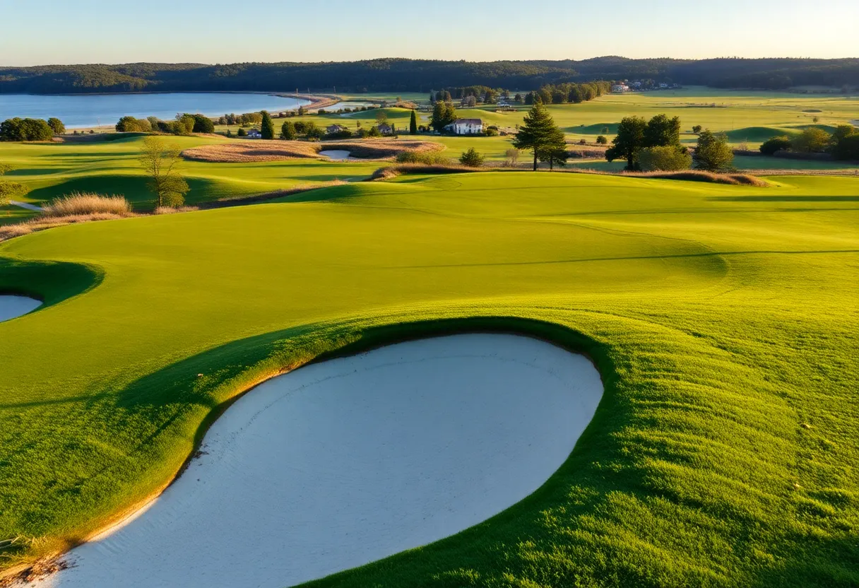 Scenic view of Corales Golf Club during the championship