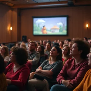 Audience engaging with a documentary film in a theater