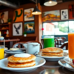 Delicious pancakes and fresh juices at First Watch in Boston