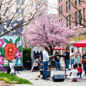 A collage of free events happening in Boston including jazz concerts, art walks, and community gatherings.