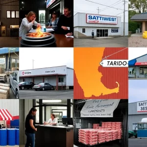 Visual representation of Massachusetts businesses adapting to tariffs