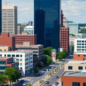 A city view representing health insurance struggles in Massachusetts