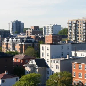 A diverse range of housing types in Massachusetts, showing both affordable and high-cost options.