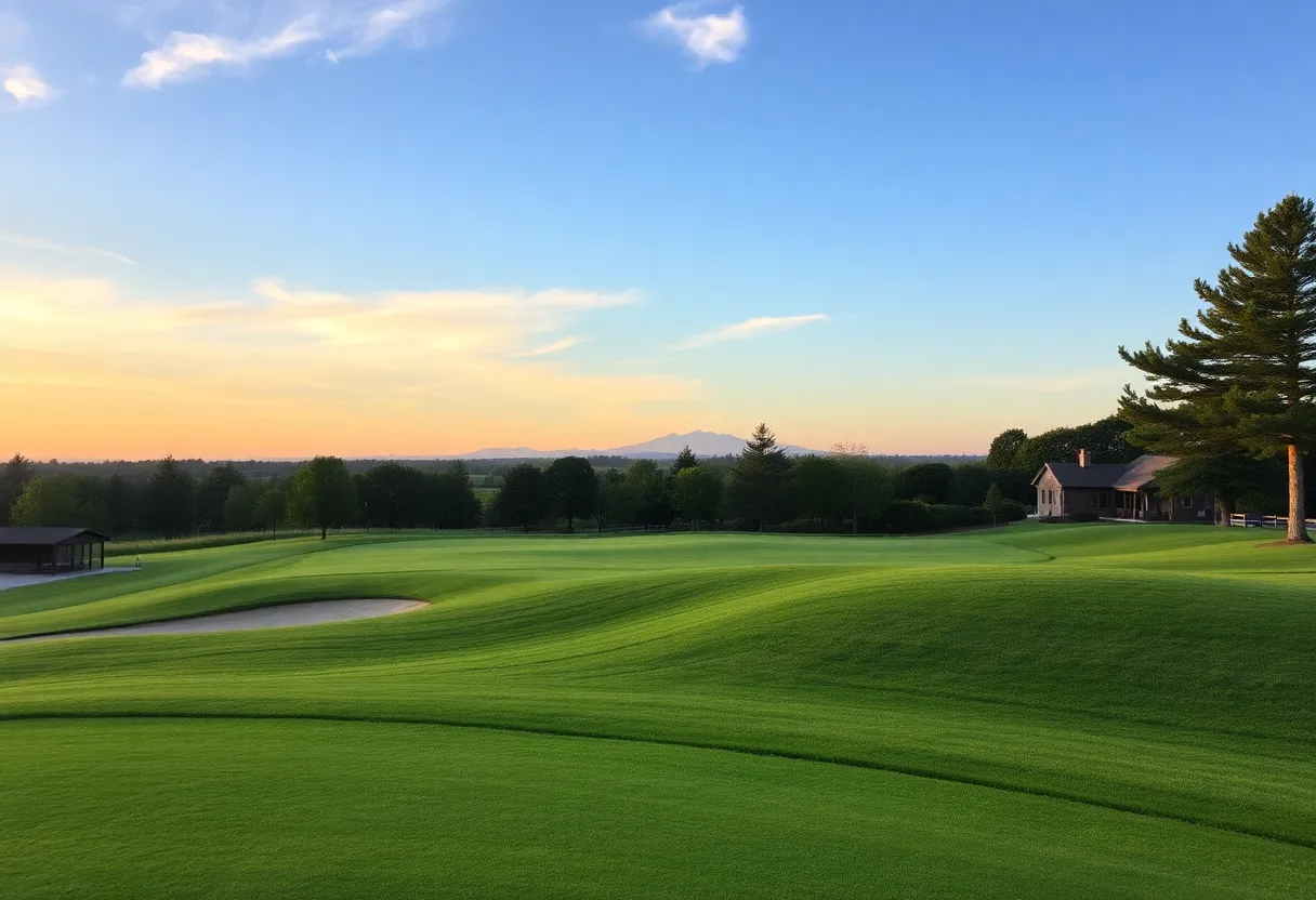 Scenic view of Myopia Hunt Club golf course