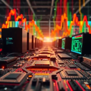 Visual representation of semiconductor and tech trade tensions