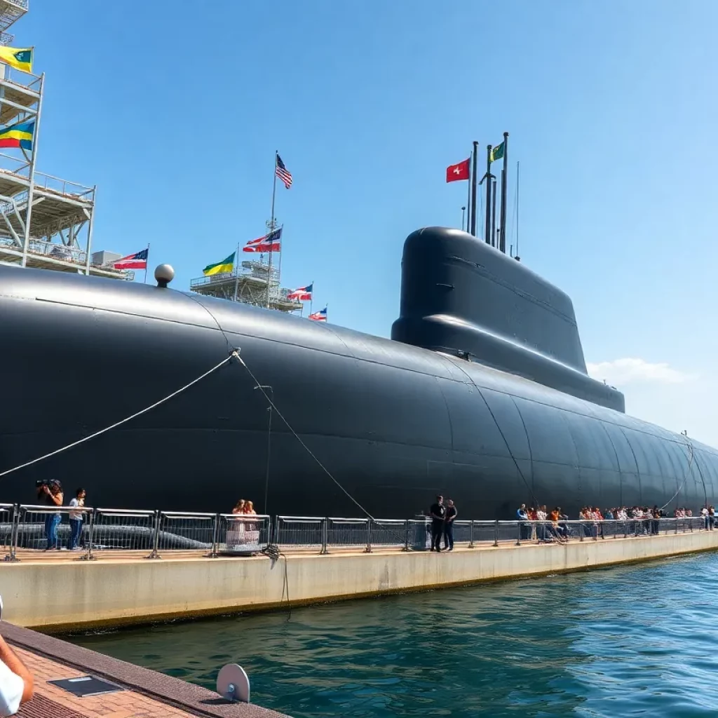 Ceremony for the commissioning of USS Massachusetts