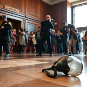 Chaotic scene in Woburn District Court due to pepper spray incident