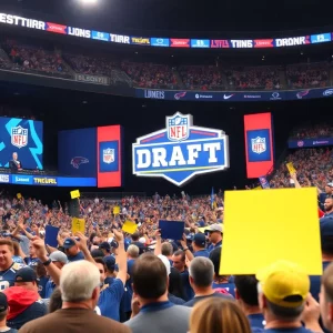 Crowd at the 2025 NFL Draft at Lambeau Field