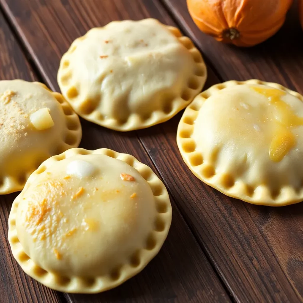 A variety of pierogi dishes represent Polish cuisine.
