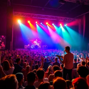 Audience enjoying Avril Lavigne's live performance at Boston Calling festival