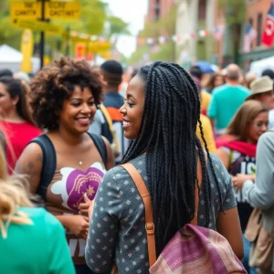 Community celebration in Boston highlighting local news and initiatives.