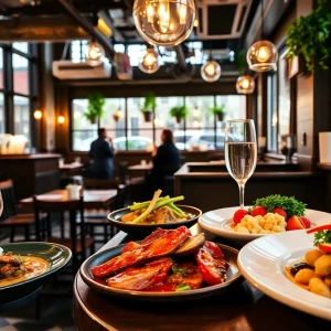 A display of diverse dishes from Boston and Cambridge restaurants.