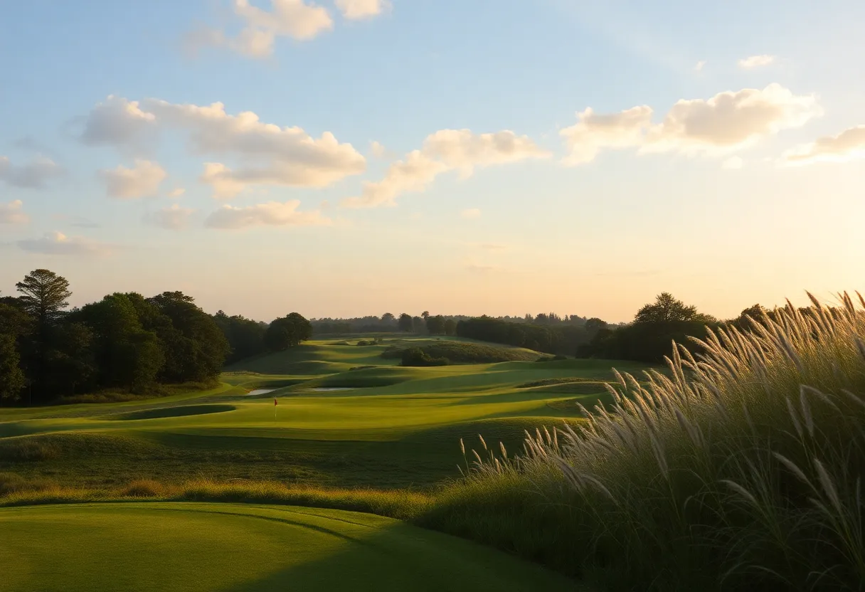 Challenging golf course at NCAA Regionals in Boston