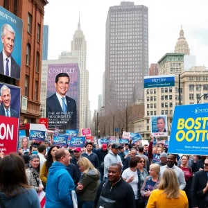 Political campaign advertisements in Boston for the mayoral election