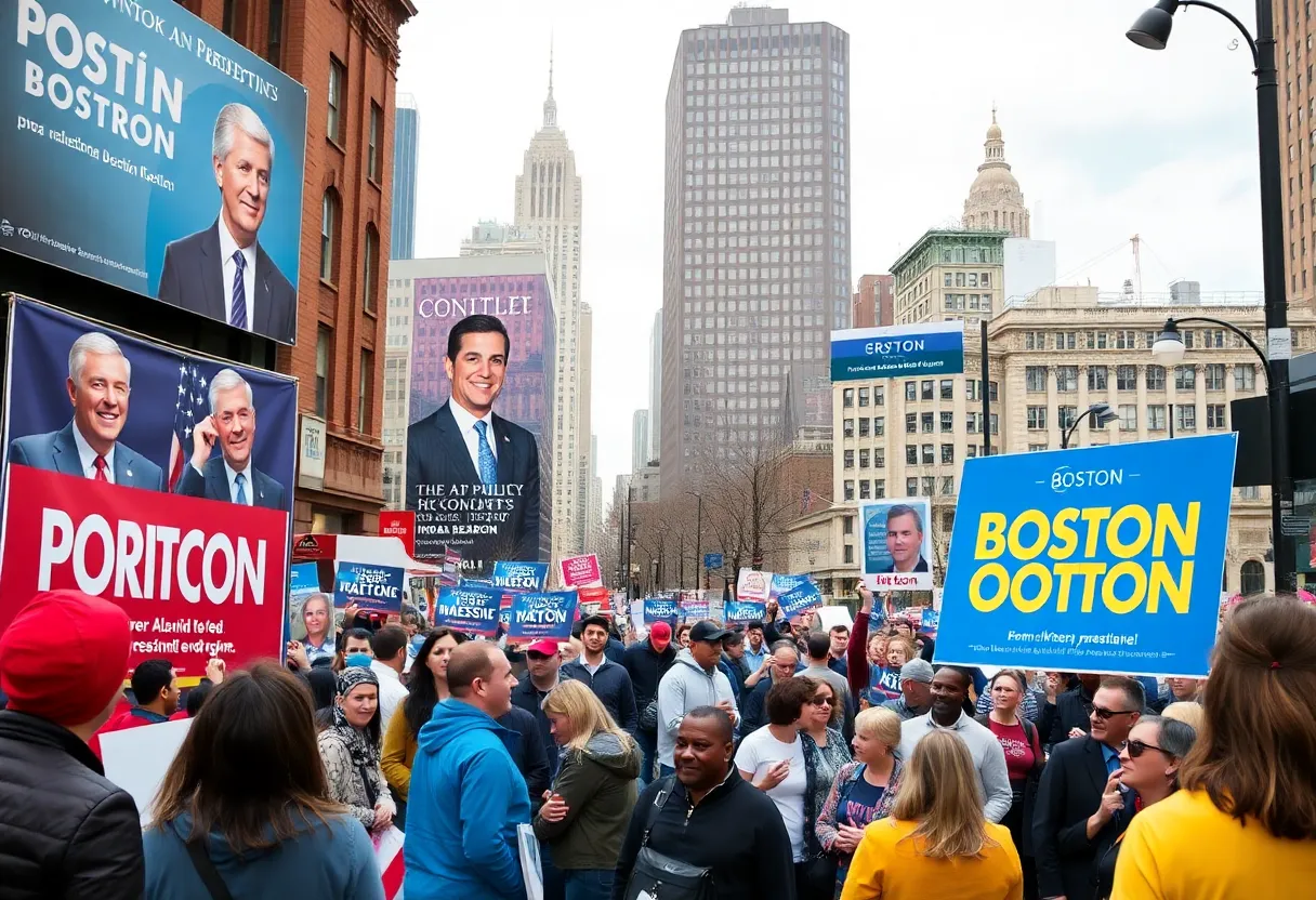 Political campaign advertisements in Boston for the mayoral election